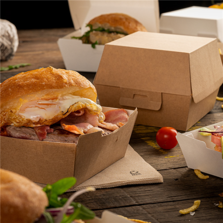 box hamburger
