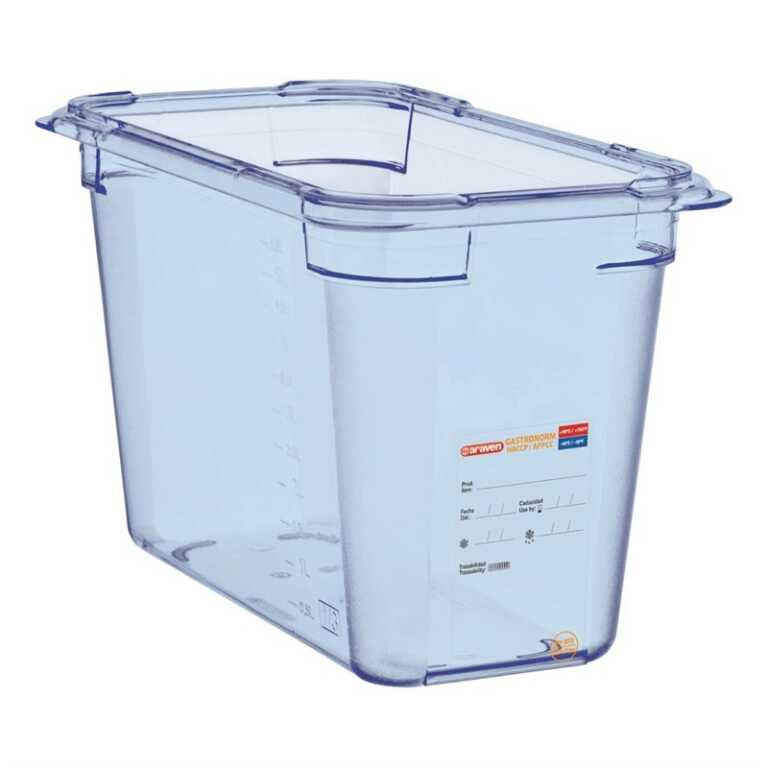 Boite alimentaire ABS GN1/3 h20cm bleue Araven