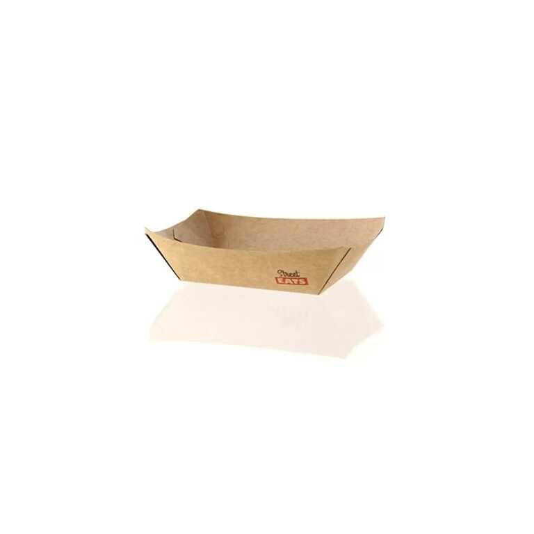 Ravier carton 14x10xh3cm 220ml brun