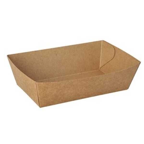 Ravier carton 23x5xh3cm brun A16L