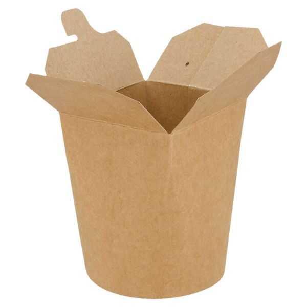 Pot à nouilles carton Ø9,7xh9cm 768ml brun