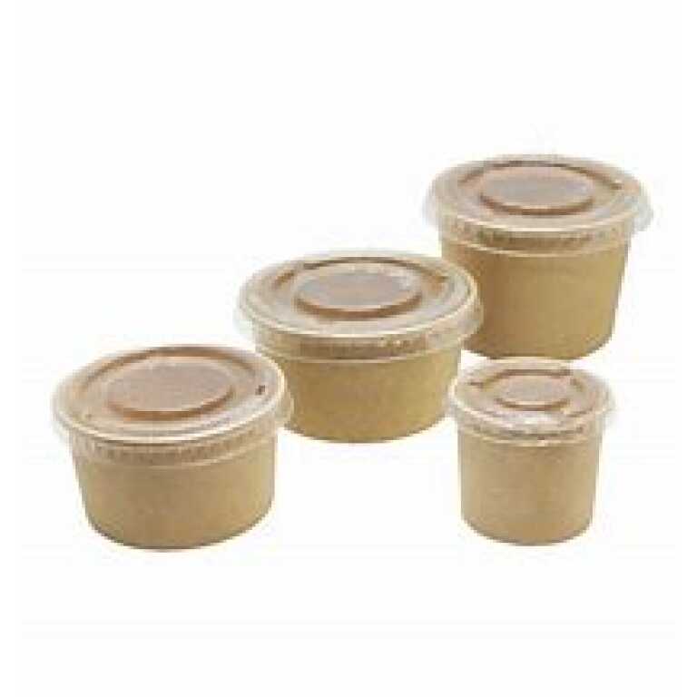 Pot à sauce carton Ø6,7cm 85ml brun