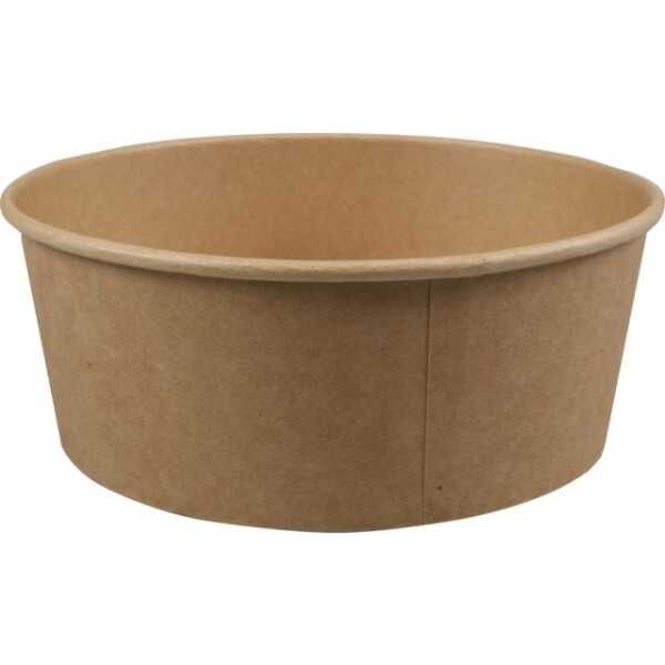 Saladier carton Ø18,4xh6,7cm 1,3L brun