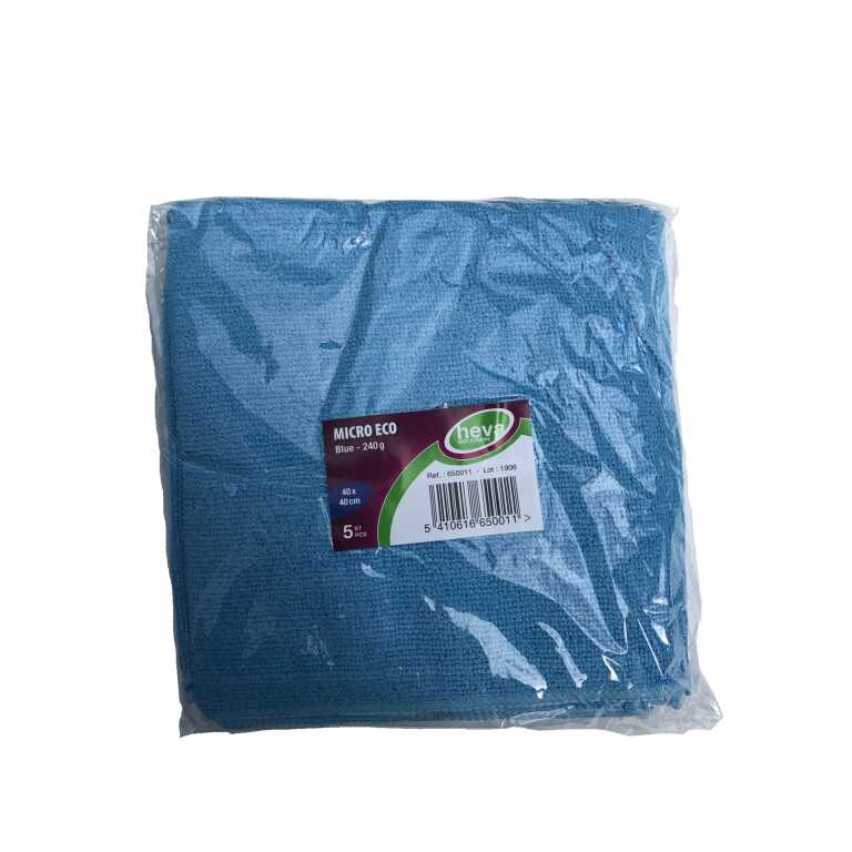 Chiffon microfibre 40x40cm bleu