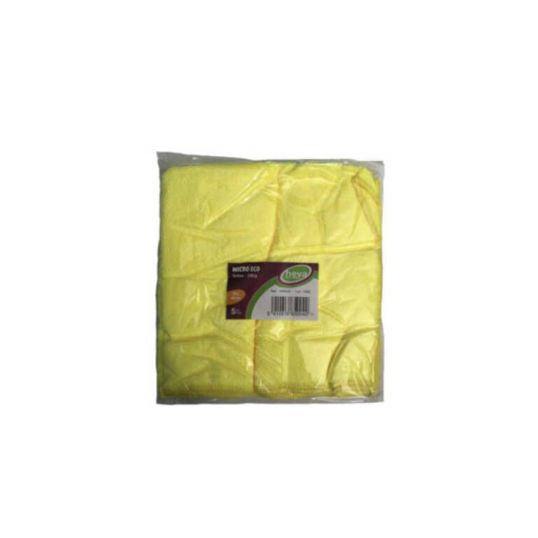 Lavette microfibre 40x40cm jaune