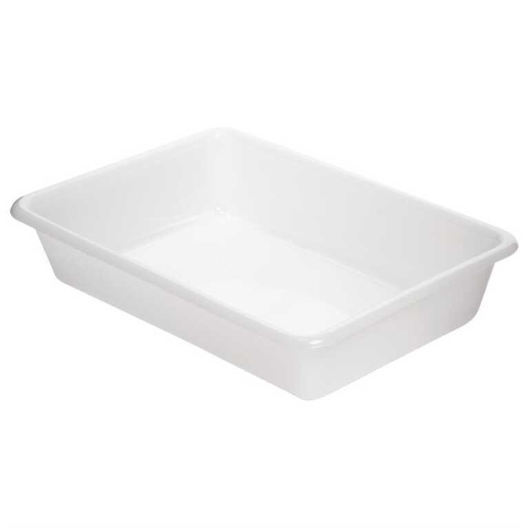 Bac alimentaire PEBD 30x20,5xh6cm blanc Araven