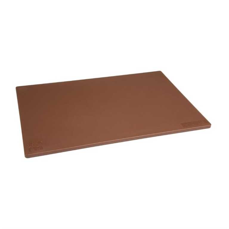 Planche à découper PEBD 45x30cm brune Hygiplas