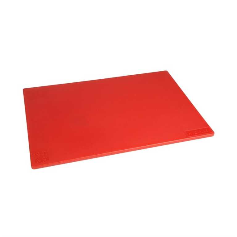 Planche à découper PEBD 45x30cm rouge Hygiplas