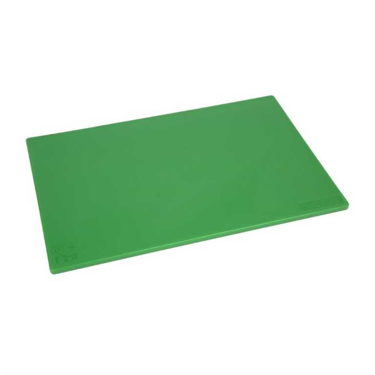 Planche à découper PEBD 45x30cm verte Hygiplas