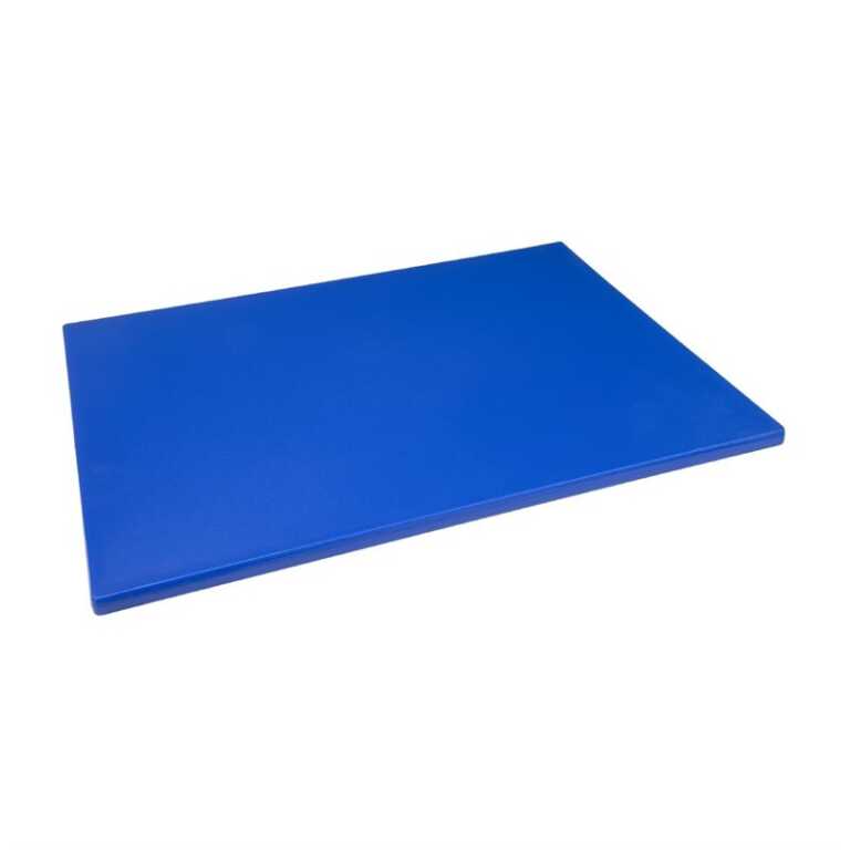 Planche à découper PEBD 60x45xh2cm bleue Hygiplas