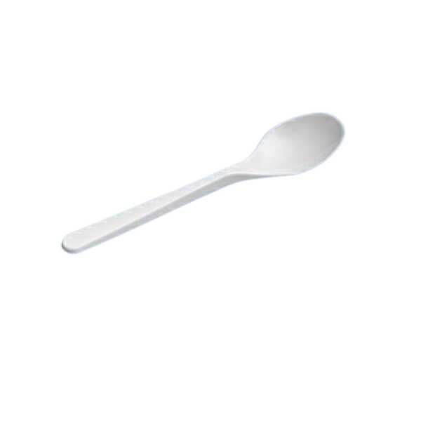 Cuillère à soupe réutilisable PS 18cm blanche