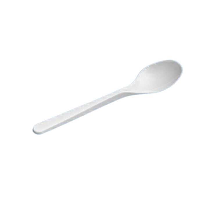 Cuillère à soupe réutilisable PS 18cm blanche