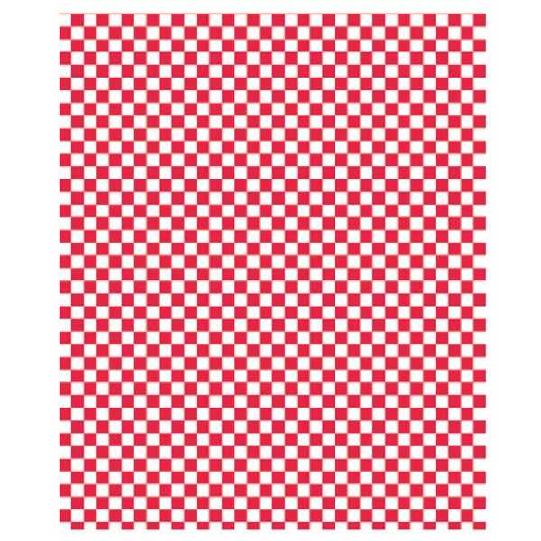 Papier ingraissable 31x38cm vichy rouge