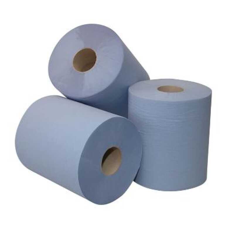 Essuie-tout maxi 2 plis 120m bleu