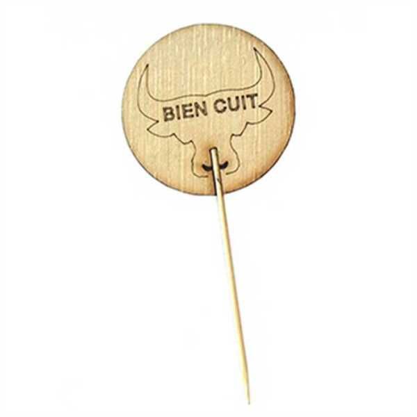 Pique cuisson bambou 9cm "Bien Cuit"