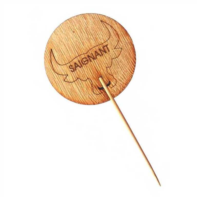 Pique cuisson bambou 9cm "Saignant"