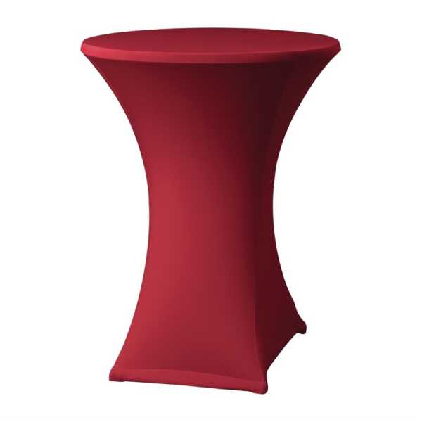 Housse mange-debout bordeaux avec top Ø80-85cm