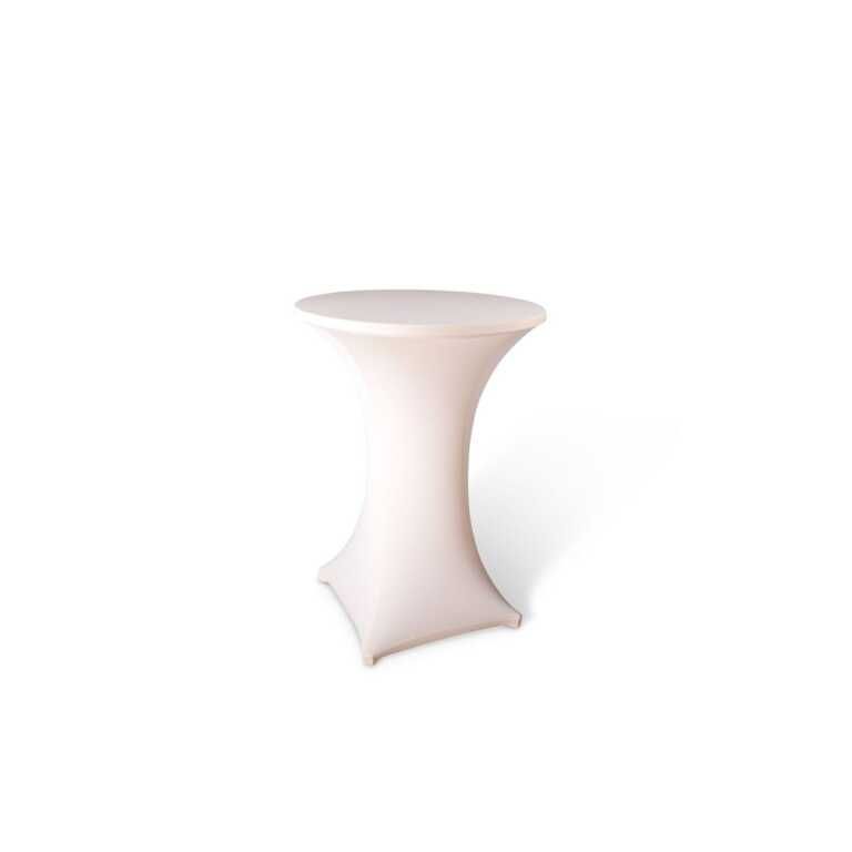 Housse mange-debout crème avec top Ø80-85cm