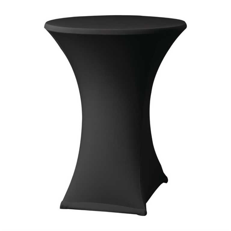 Housse mange-debout noire avec top Ø80-85cm