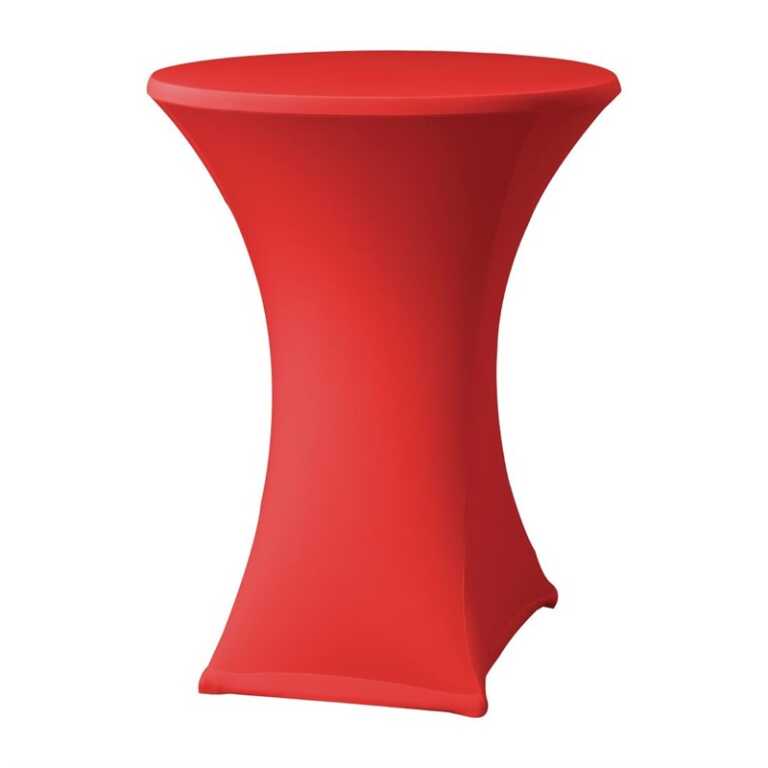 Housse mange-debout rouge avec top Ø80-85cm