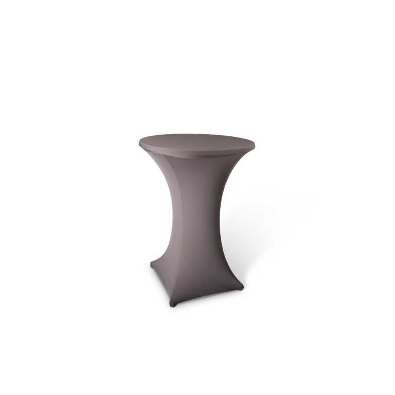 Housse mange-debout taupe avec top Ø80-85cm