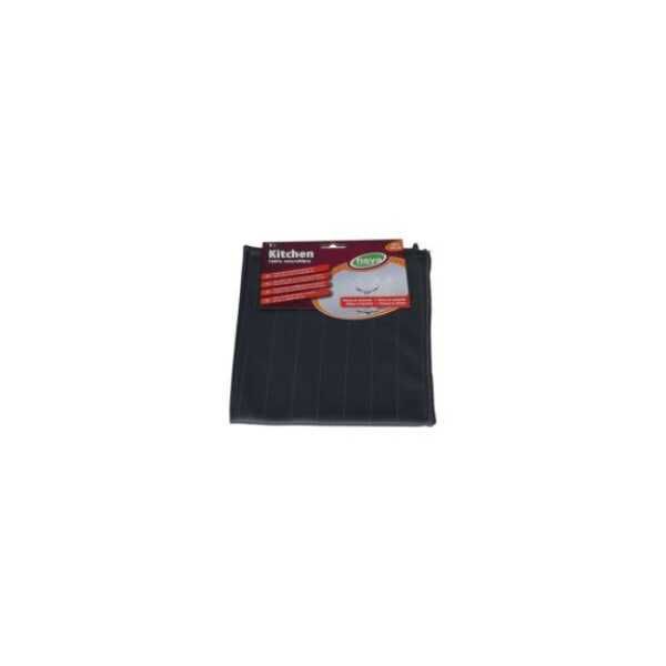 Chiffon microfibre 40x40cm carbone