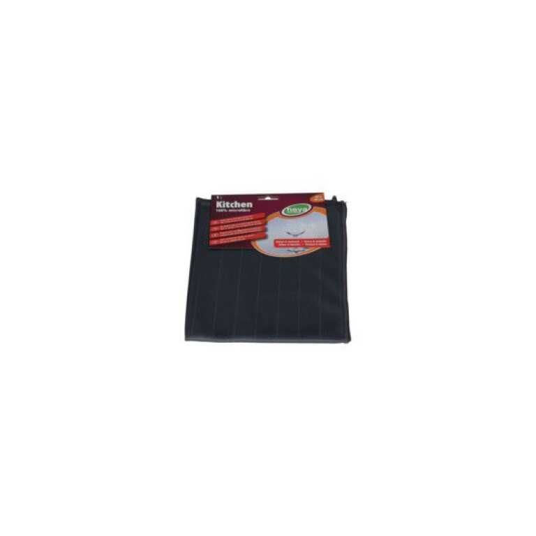 Chiffon microfibre 40x40cm carbone