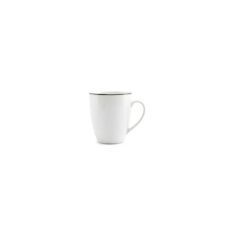 Mug 38cl noir Rim Basic White BB