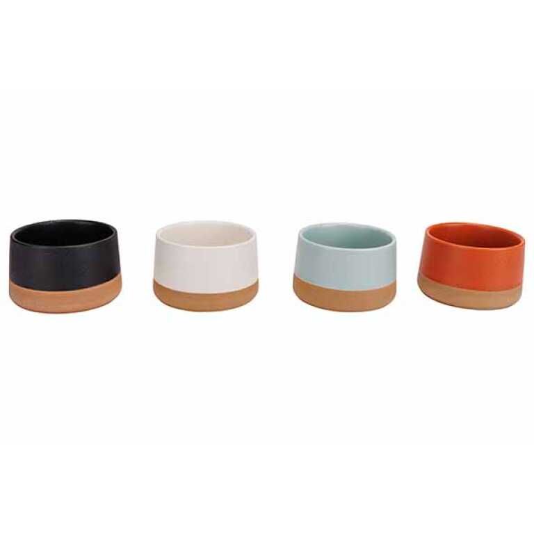 Bol Ø9,5xh5,5cm mix couleurs s/4 Dela
