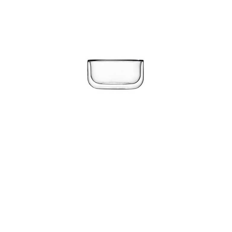 Bol en verre double paroi 11,8xH6,2cm Luigi Bormio