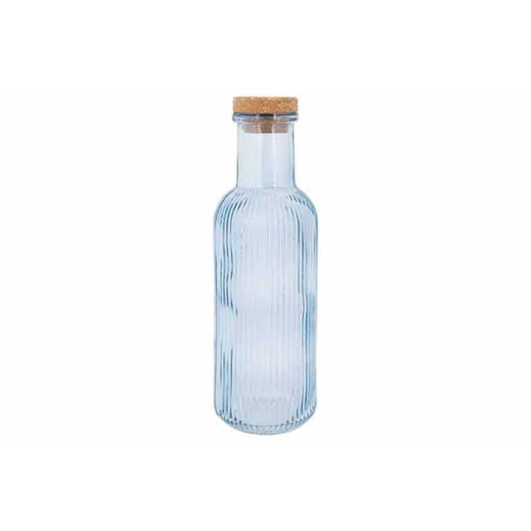 Bouteille 1L bleue avec bouchon Liège Cosy &Trendy