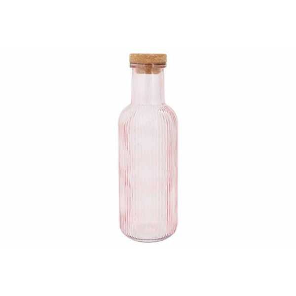 Bouteille 1L rose avec bouchon Liège Cosy & Trendy