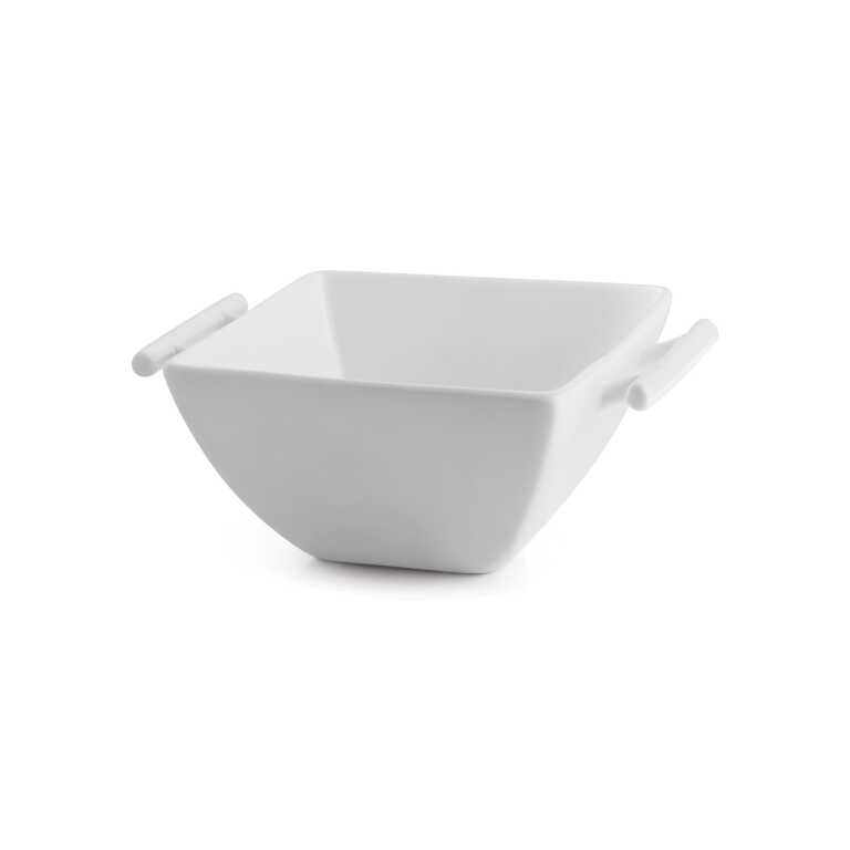 Bol avec anses 14x14xh6cm blanc Squito BB
