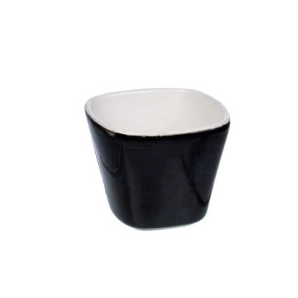 Coupelle 4,5x4,5xh4,7cm noire&blanche Cosy&Trendy