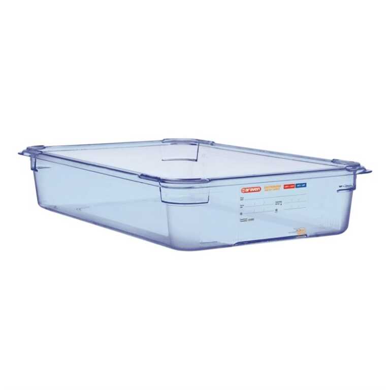 Boite alimentaire ABS GN1/1 h10cm bleue Araven