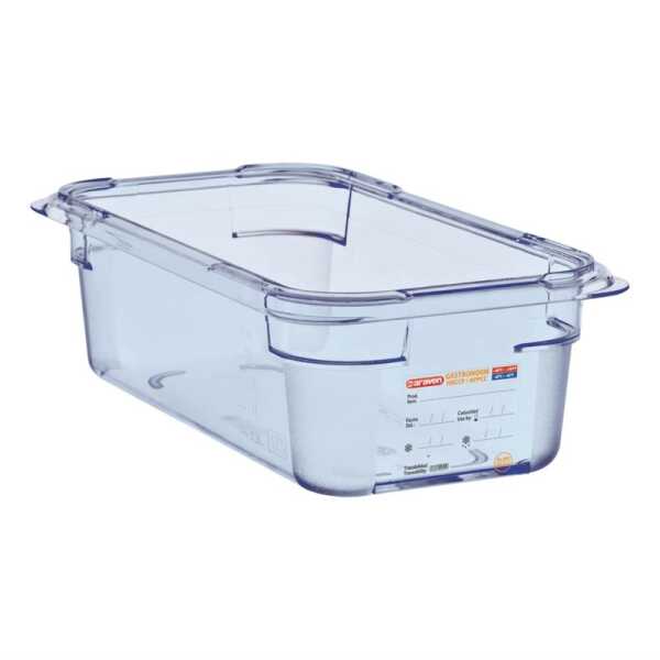 Boite alimentaire ABS GN1/3 h10cm bleue Araven