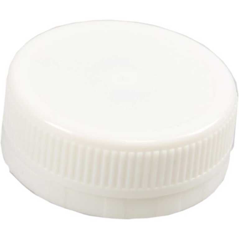 Bouchon pour bouteille plastique blanc