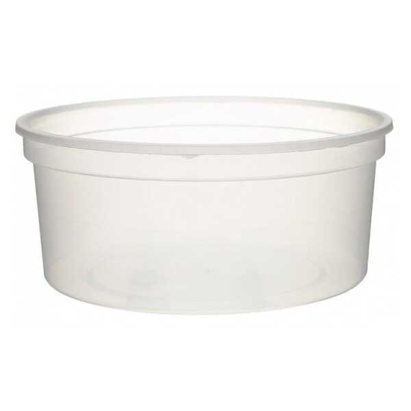 Pot à soupe plastique PP Ø11x5cm 350ml transparent