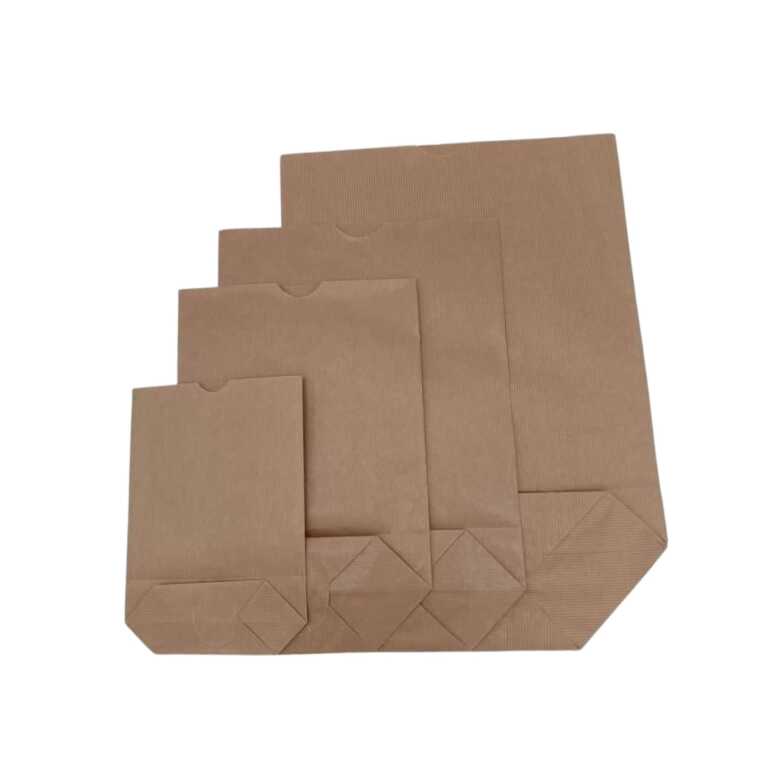 Sac papier fond croisé 8LKP 36,5x53cm brun