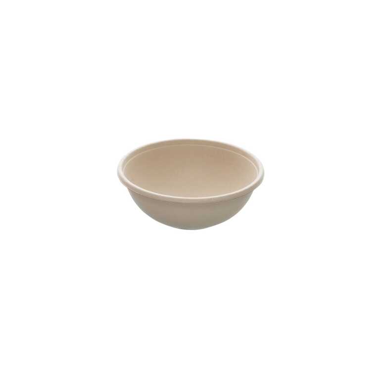 Saladier bagasse Ø17x6cm 750ml Buddha Bowl