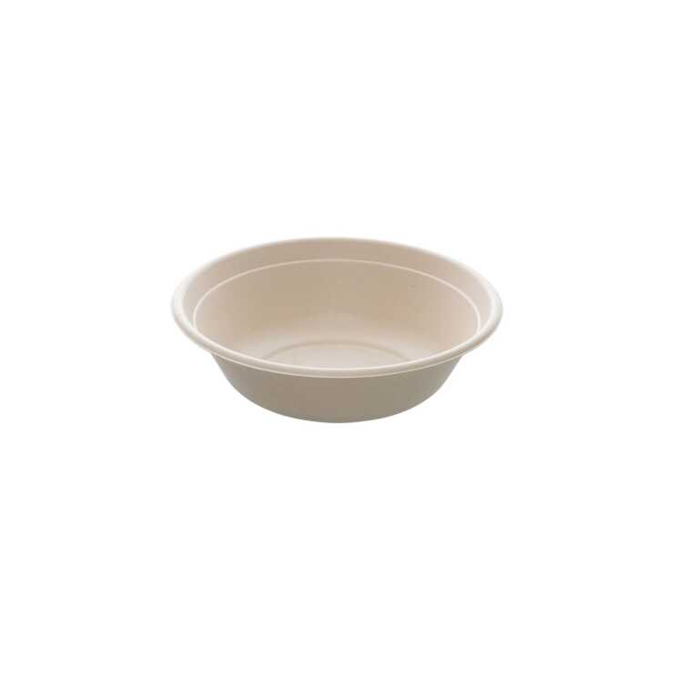 Saladier bagasse Ø21xh6cm 1L Bepulp