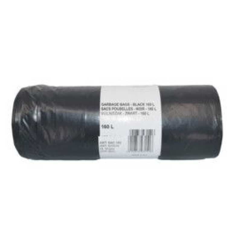 Sac poubelle 160L 80x135cm noir 10pcs