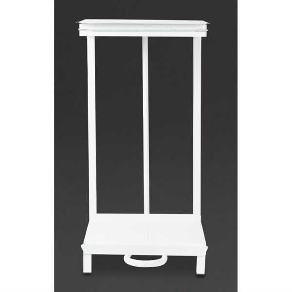 Support pour sac poubelle 43x33xh88cm blanc Jantex