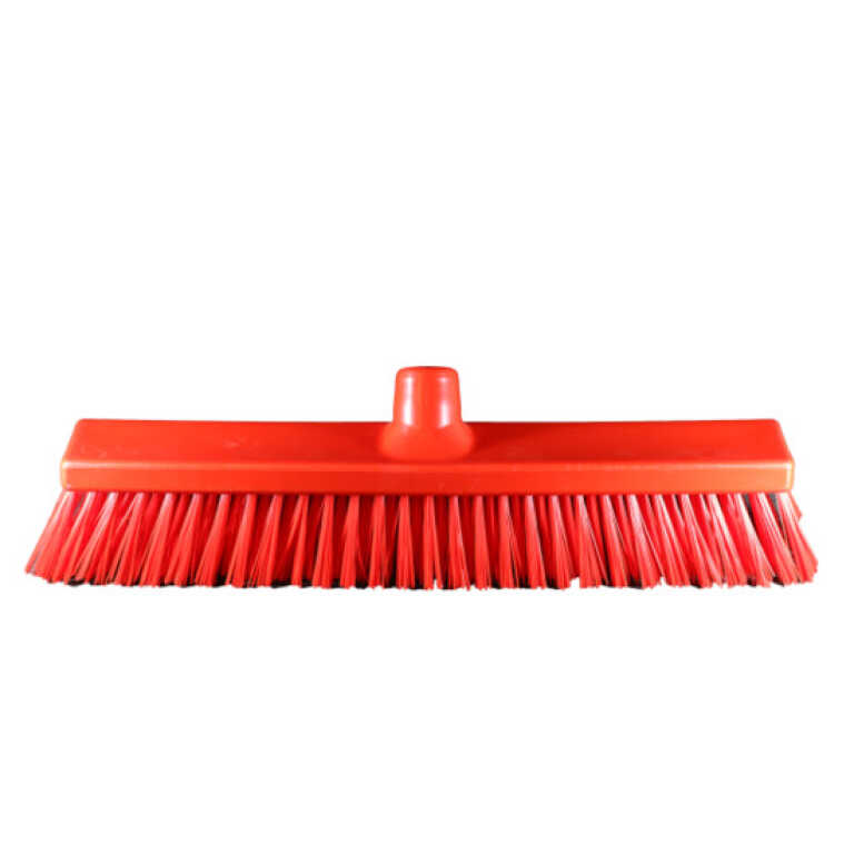 Brosse poils durs 40cm rouge