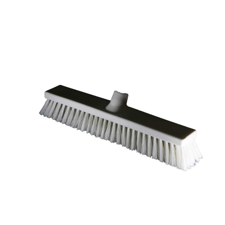 Brosse poils souples 40cm blanche