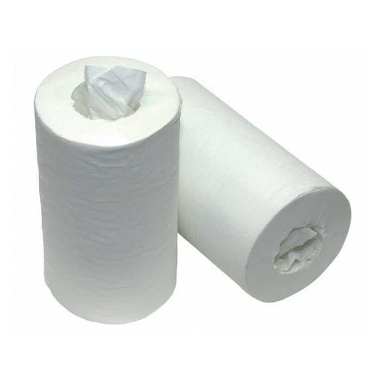 Essuie-tout midi 1 pli 120m blanc