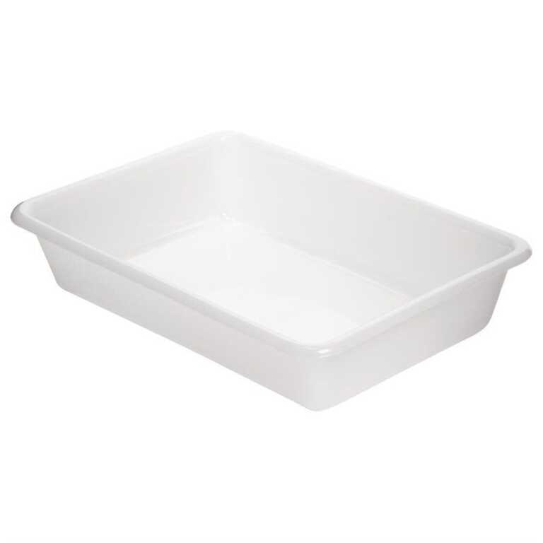 Bac alimentaire PEBD 43,5x28,5xh7cm blanc Araven