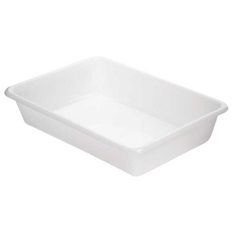 Bac alimentaire PEBD 54x38xh4cm blanc Araven