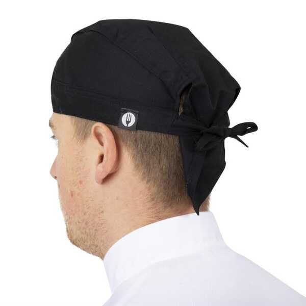 Bandana noir TU Chef Works