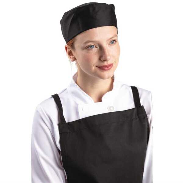 Calot de cuisine noir L Whites